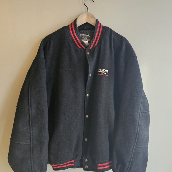 Vintage 90's Wool Blend Men's Bomber Jacket Sz XL - Picture 2 of 5